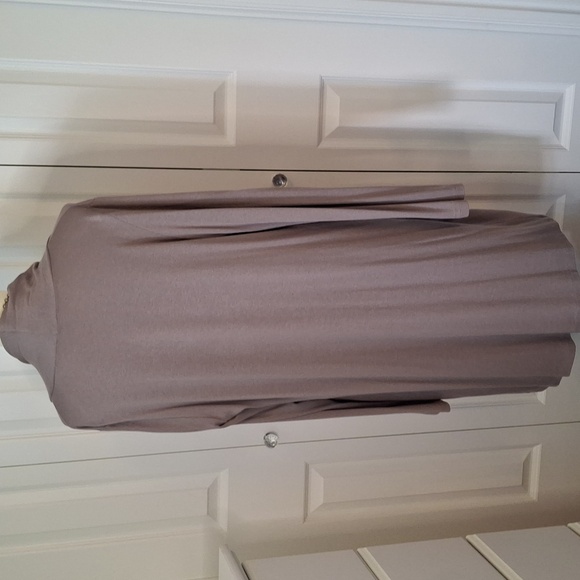 Elegant Taupe Sweater Duster - Picture 4 of 9